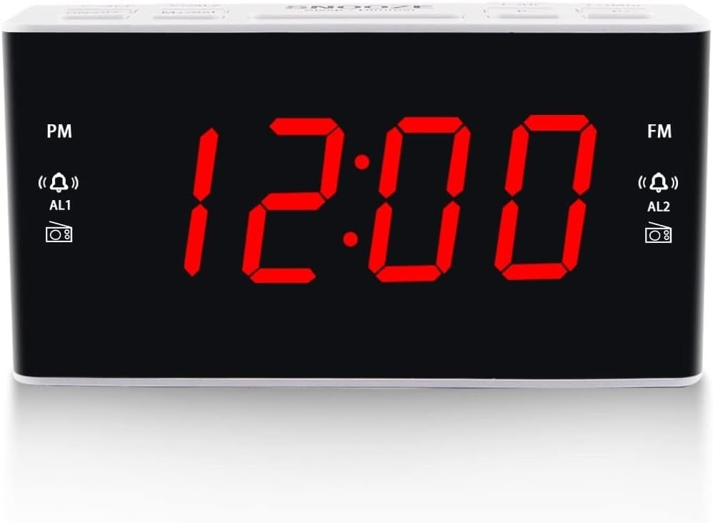 Amazon.com: HANNLOMAX HX-117CR Alarm Clock Radio, PLL AM/FM Radio, Blue ...