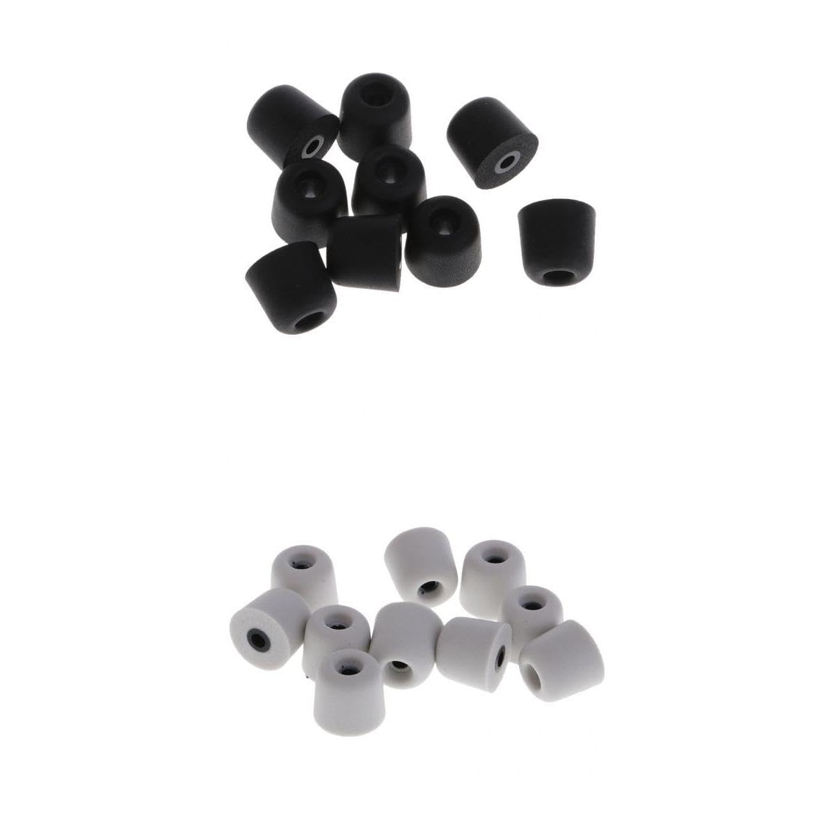 styleheaven earbud memory foam eartips earplug tips for inear headphone 3.0mm grey+black| portable audio & headphones | headphones||