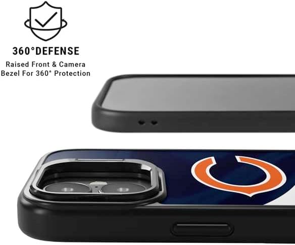 Skinit Kickstand Phone Case Compatible with iPhone 17 - Officially Licensed NFL Chicago Bears Design
