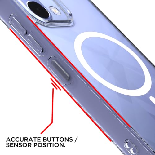Image of Outlouders Back Cover for Oppo K13 5G Mag-Safe Transparent PC + TPU Bumper Case with Magnetic Support Shockproof Protection (Transparent Mag-Safe)