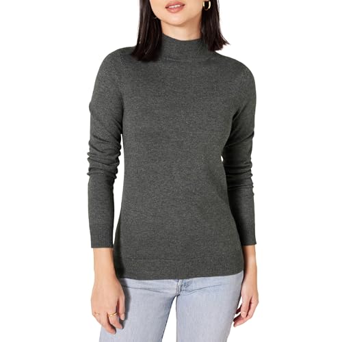 Image of Amazon Essentials Women's Lightweight Mock Neck Pullover Sweater, Regular Fit (Available in Plus Size)