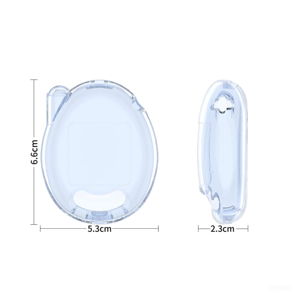 Coque De Protection Tamagotchi Connection – Housse PC Complète Anti-Rayures, Transparente, Rose Ou Bleu (6.6 X 5.3 X 2.3 Cm)