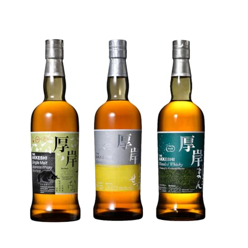 厚岸蒸溜所 ウイスキー 2023リリース 3本セット 箱付き 啓蟄 小雪 小満 シングルモルトジャパニーズウイスキー ブレンデッドウイスキー けいちつ しょうせつ しょうまんのサムネイル