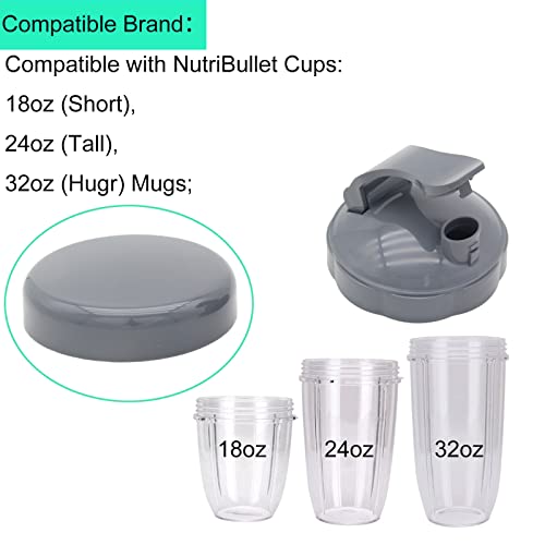 Tapa Plana y Tapa Flip Replacement para Nutribullet miniatura 3
