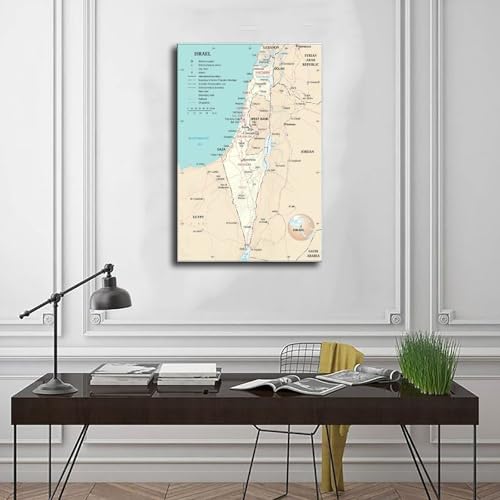 Israel And Occupied Territories Map Poster 2 - image 3