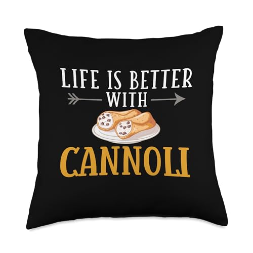 Cannoli Italian Pastry Recipes Cake Italy Filling Dessert Throw Pillow