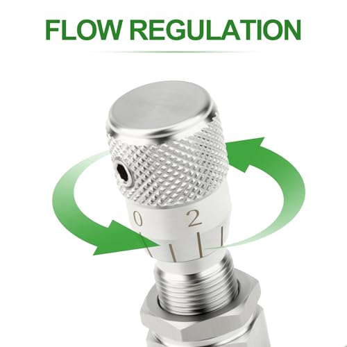 Válvula de aguja de 3 mm para regular medidores de instrumentos de control de flujo 7