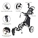 FLAGTAG Golf Push Cart 3 Wheel with 360 Swivel Front Wheel,Lightweight and Foldable Walking Golf Cart，One-Click Foldable,with Foot Brake