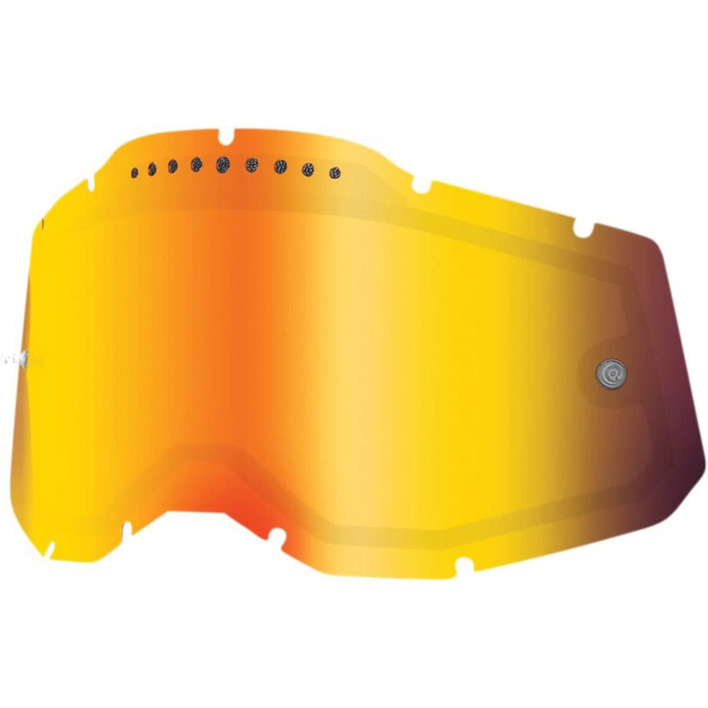 100% MÁSCARAS RC2/AC2/ST2 Remplacement – Double vitre ventilée, lentille rouge miroir
