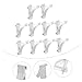 HOLIDYOYO 8Pcs Refrigerator Shelf Clips Support Hooks for Fridge and Cooler Easy to Install Non Deformable Smooth Surface Refrigerator Organizer Tool