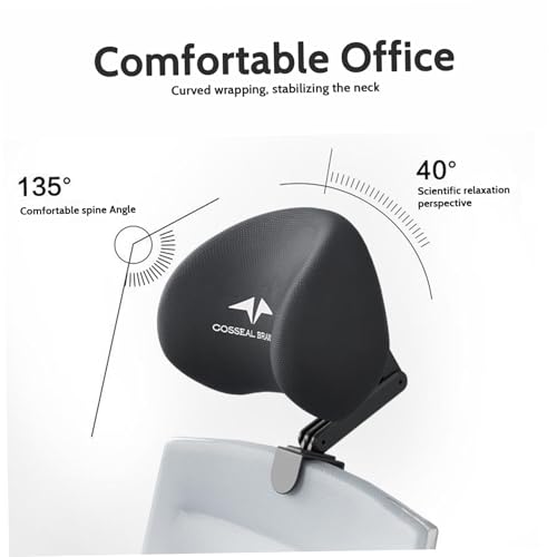 Chaise de bureau contre le mal de dos avec têtière