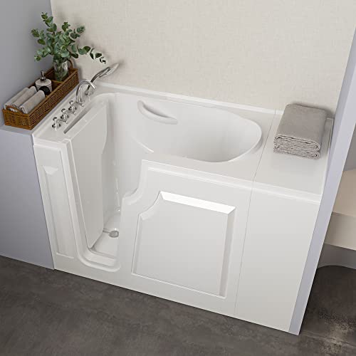 FerdY Floridian 47" Walk-in Bathtub with Left-Side Door Opening and Quick Fill and Drain System, Rectangular Soaking Bathtub in White FerdY Floridian 47" Walk-in Bathtub with Left-Side Door Opening and Quick Fill and Drain System, Rectangular Soaking Bathtub in White