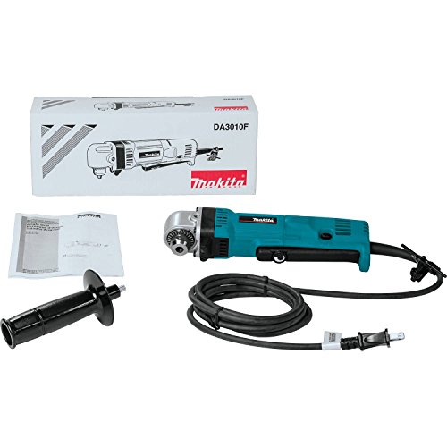 Makita DA3010F 4 Amp 3/8-Inch Right Angle Drill with LED Light, Teal