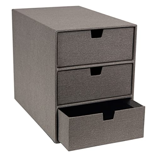 Rangement de tiroir pour documents et fournitures Bigso Box gris anti-bruit - 4