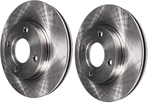 Image of Detroit Axle - Front Brake Kit for 1997-2000 Acura EL, 1996-2005 Civic | 2010-2014 Insight, 10.32'' inch Disc Brake Rotors Brake Caliper Replacement