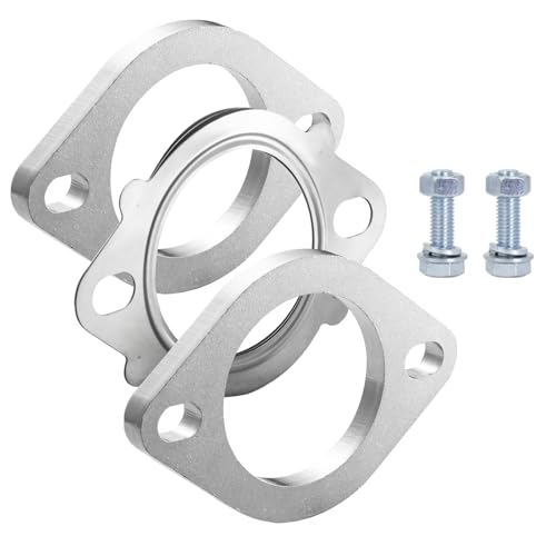 Image of PTEROSAUR Exhaust Flange Gasket,2.25 inch 57 mm 2 Bolt Replacement Exhaust Flange Repair, High Temp Exhaust Gasket