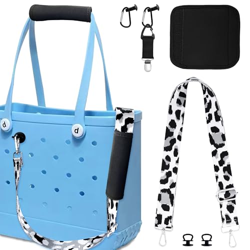 Bag Strap Accessories Set for Bogg Bag-Adjustable Crossbody Wide Strap, Luggage Handle Wrap, Hat Clip & 2 Key Holders