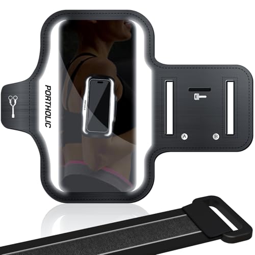 PORTHOLIC 2025 Bracciale da Corsa Anti-Sudore con...