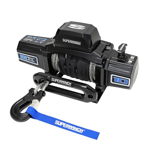 Superwinch SX 10SR Winch 10,000 lb, Synthetic Rope Kit