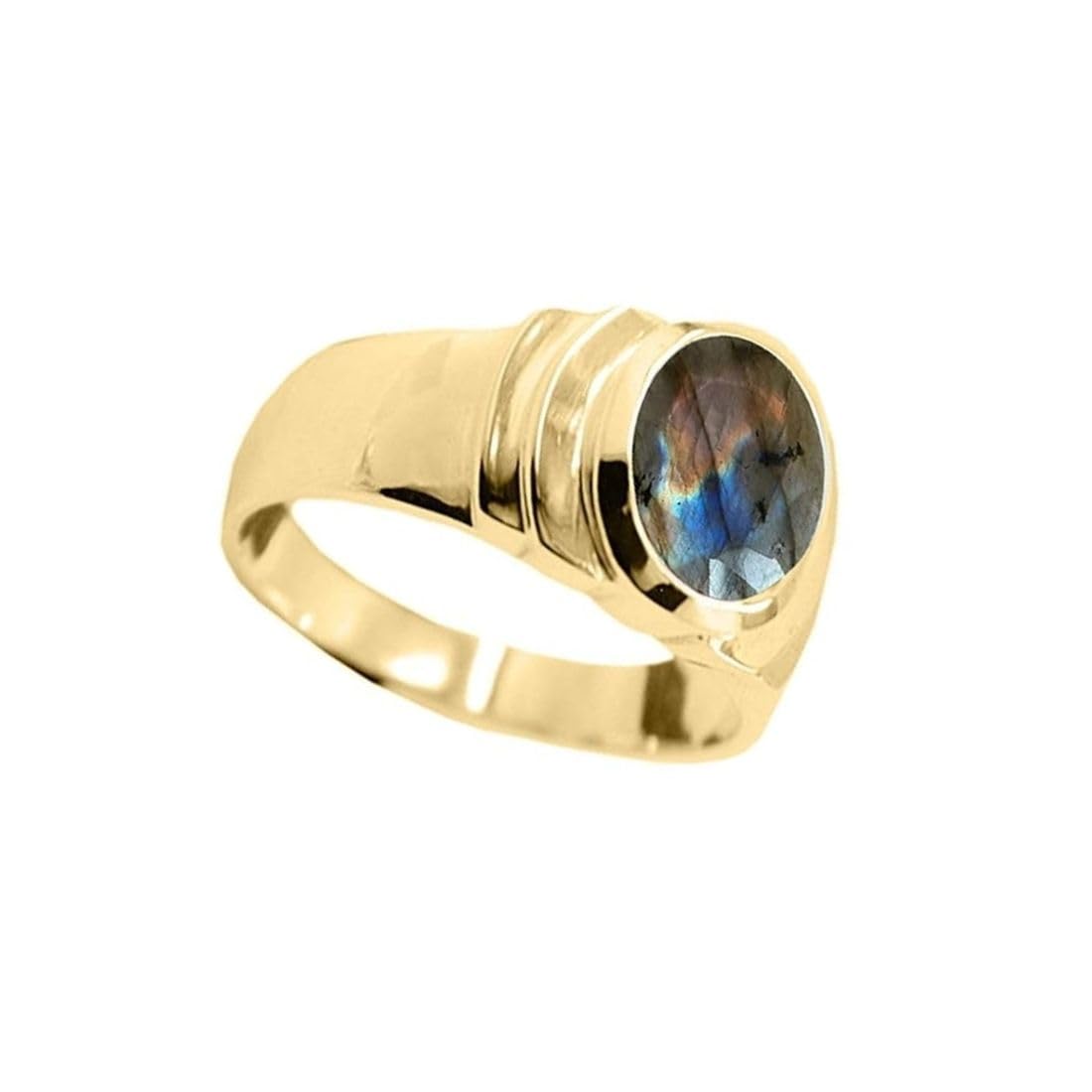 55Carat Choose Your Color Natural Birthstones 18 K Gold Plated Ring Bold Statement Jewellery Sizes 4-13