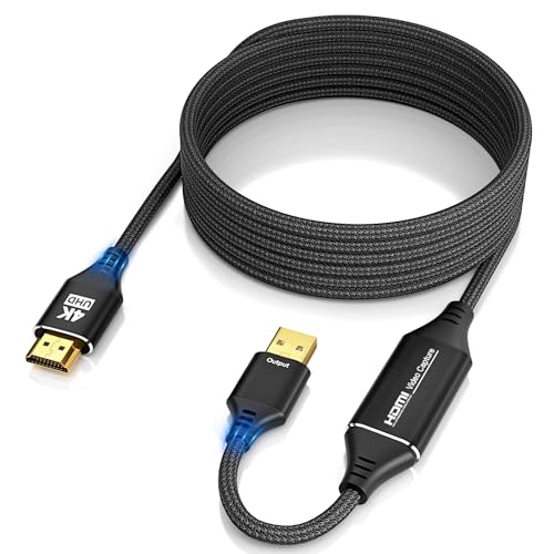 RUIZHI Video Capture Card, HDMI to USB, 10FT 4K 1080P