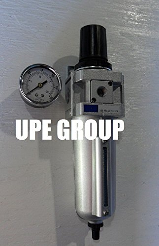 1/2" Heavy Duty Pressure Regulator/Particulate Filter Water Trap w/Auto Drain