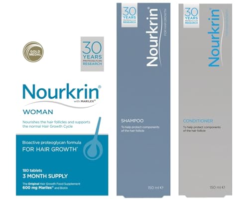 Nourkrin Woman Value Pack 180 Tablets,Shampoo and Conditioner