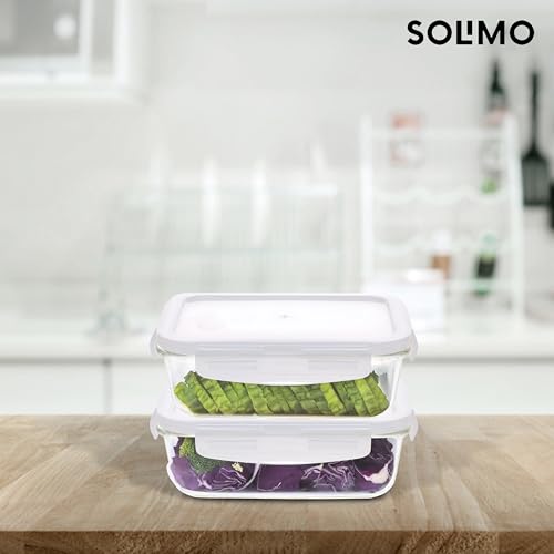 Image of Cutting EDGE 370ml Rectangular Borosilicate Glass Food Container (Set of 2)
