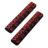2X Wolfsburg Edition Emblem Badge Exterior Performance Trim Decal for VW Audi Skoda Fender Side Trunk Inner Front Window
