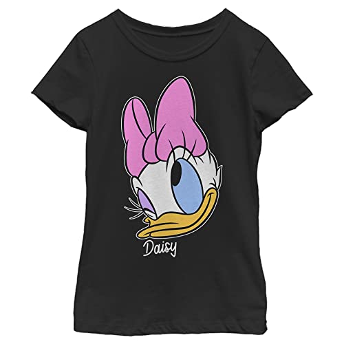 Disney Characters Daisy Big Face Girl's Solid Crew Tee