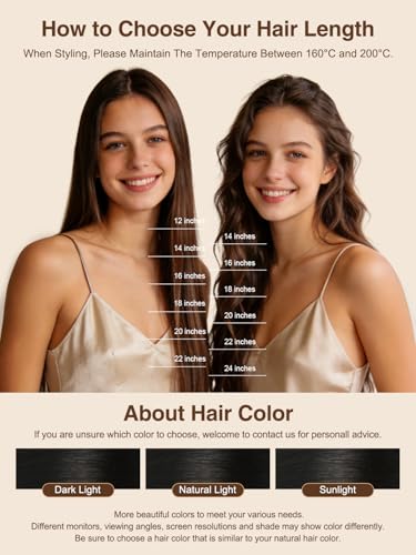 YILITE Tape in Hair Extensions Remy Human Hair 14inch 40g 20pcs Straight Tape in Hair Extensions Human Hair Natural black 1B (14inch 1B)