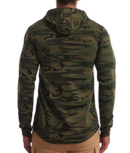 EVERWORTH Men's Gym Workout Long Sleeve Hoodies Training Pullover Casual Hooded Sweatshirt3