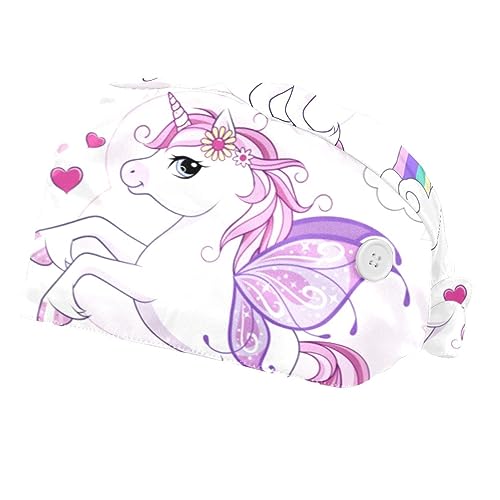 Casquette de travail licorne mignonne VERED avec bandeau anti-transpiration