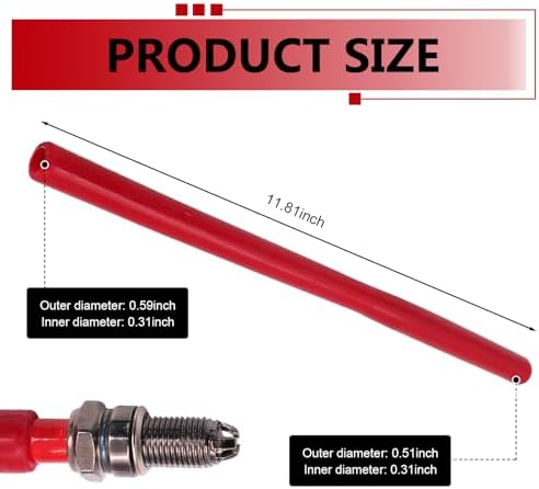 Car Spark Plug Rubber Boot, Heat-Resistant Silicone Insulator Sleeve, Double-Mouth Ignition Nozzle Installation Hose Sleeve, Universal for Most Cars — 사진 2