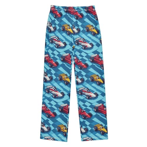 Pajama Bottoms, Pajamas Pant Kart Racing Lounge Wear Casual Blue Sleep Long Pants Soft Pjs Sleepwear