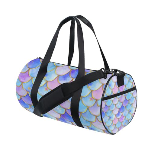 BOESI Graffiti Scales and Stars Travel Gym Bag, Lightweight Sports Bag, Hand-carrying and Shoulder-carrying, Suitable for Men and Women