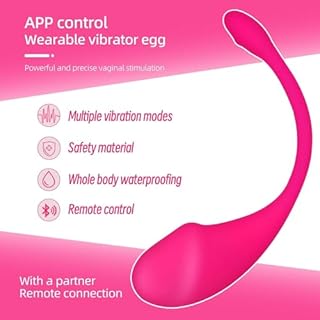 Bluětòòth VìbrTòri per Dõnna SSsuLì Mini SilNziosõ Pòténté Sè Tõy Coppia, FRfállå Ovèttò VBrNt con Télécomando VBrãtòr WRéléss Donna SSsúál Piccolo, Contrõl App a Di