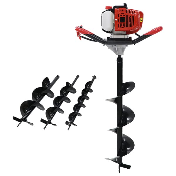 Amazon | エンジン式 穴掘り機 排気量 約51.7cc 最大出力 約2.2kw/3HP  