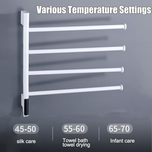 Toallero eléctrico programable de 180° que optimiza el secado 5