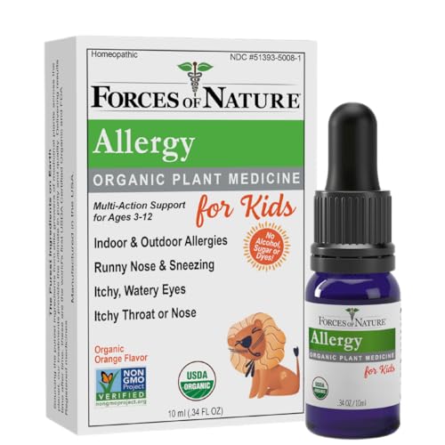 Forces of Nature Kids Allergy Relief, Organic Homeopathic...