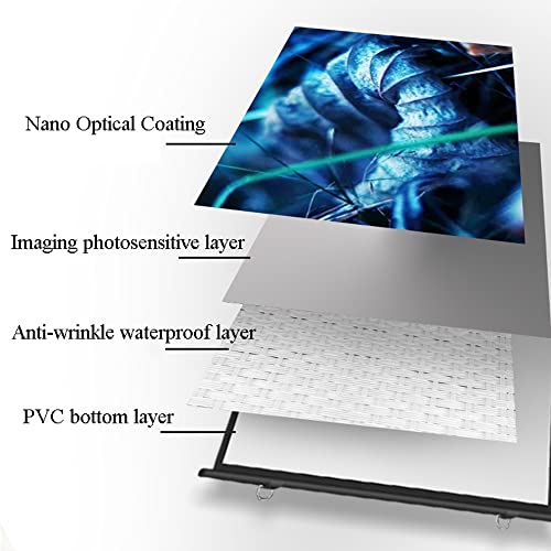 Pantalla de proyector manual portátil 72 pulgadas 16:9 miniatura 5