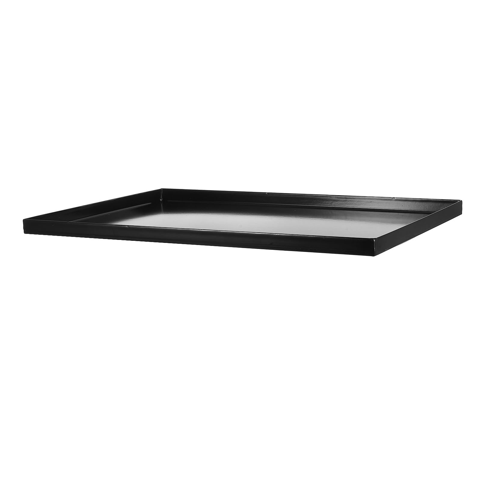 ABOOFAN Plaque de Cuisson Émaillée Rectangulaire Noire, 1 Pièce