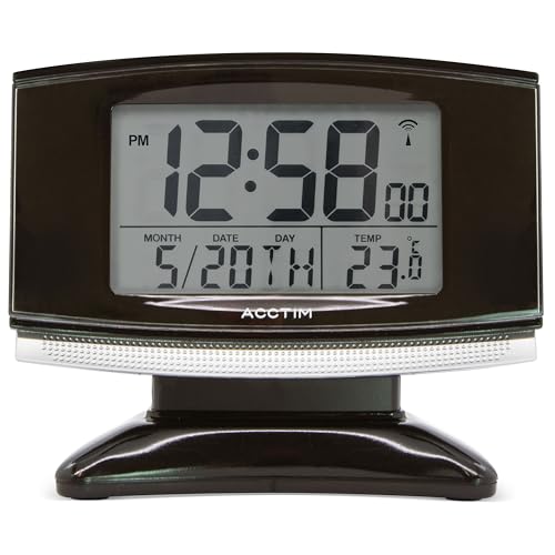 Acctim 71207 Acura Smartlite Radio Controlled Alarm Clock Black