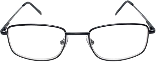 Miniatura 2 de Calabria R754 Gafas de lectura rectangulares de metal para hombre, diseño retro, delgadas, para lectores de potencia, estilo vintage