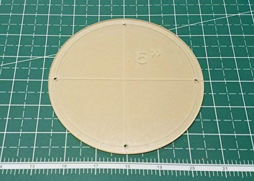 Circle Quilting Template Set, 5", 6", 7", 8" With 1/4" Seam Allowance #TOP6