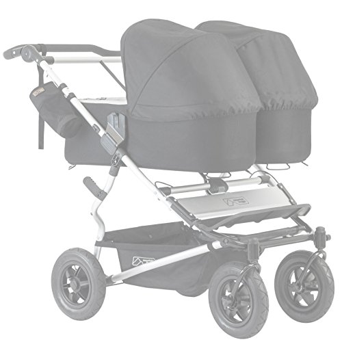 Cubre Cesta para Mountain Buggy Duet 3.2-3.0 - 2.5 POLIPIEL NEGRA (Impermeable) - Gran volumen al no tener cremalleras