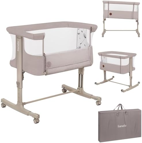lionelo Aurora Cuna 3 en 1 hasta 9 kg, Cuna de colecho, Cama Mece...