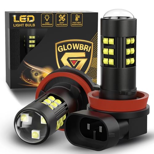 H11 H8 H16 LED Fog Light Bulbs, 360Β° Illuminating Fog Bulbs, 6500K White Light, 600% Brightness Boost, H11 Fog Light Bulbs for Car, Running Board Light Assemblies, Plug and Play (white, H11/H8)