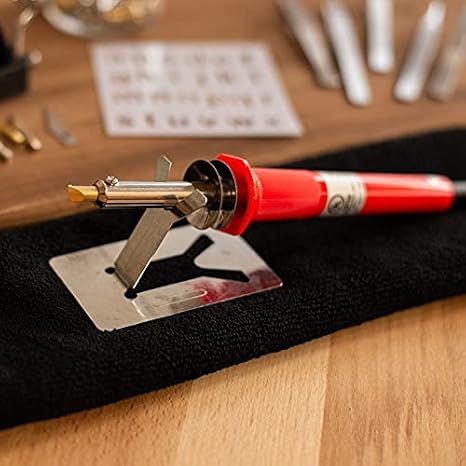 Basic Wood Burning Hot Blade Starter Pen Set with Assorted Designer Tips - 10pc