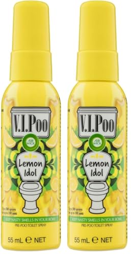 Air Wick| V.I.Poo| Lemon Idol |Pre-Poo Toilet Spray| 55 ml (Pack of 2)